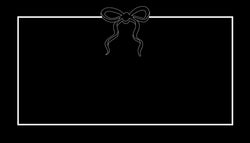 Bow Place Card