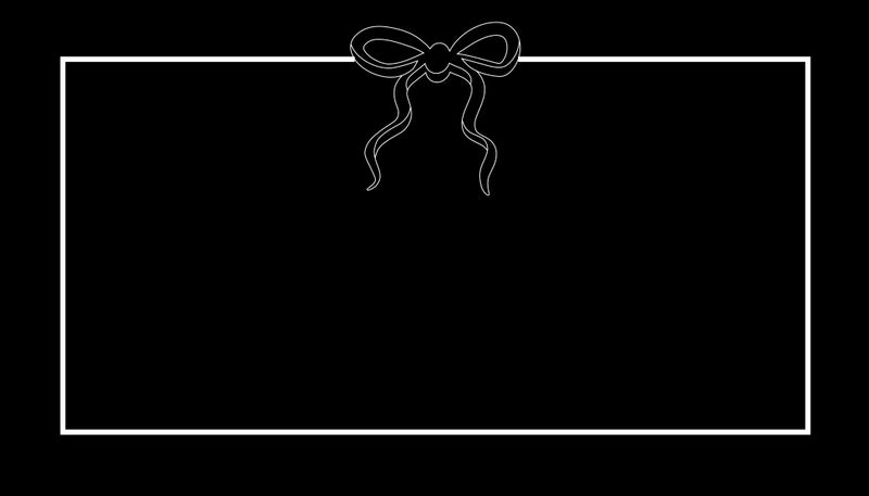 Bow Place Card