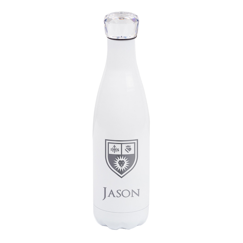 Personalized Matte White Bottle with Name