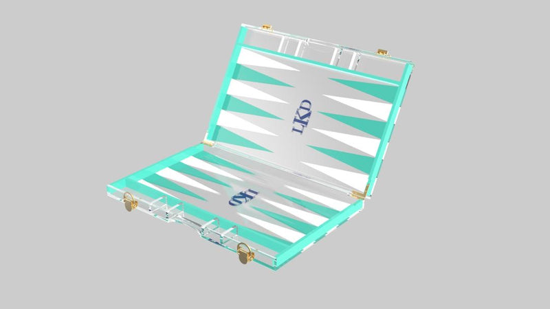 Custom Acrylic Backgammon Set - Large