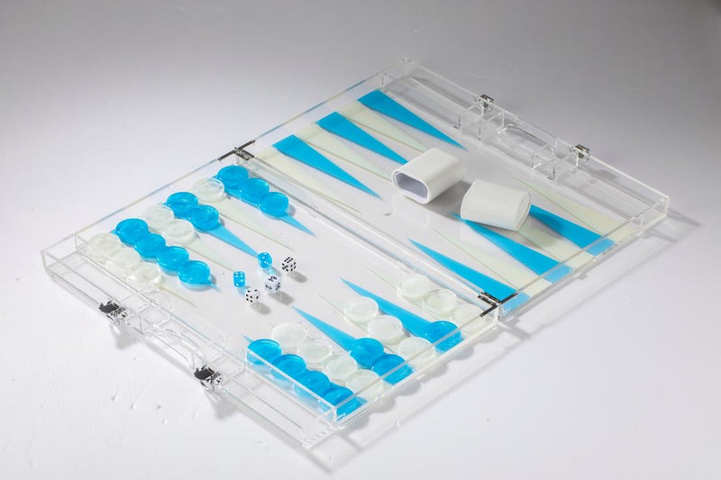 Custom Acrylic Backgammon Set - Large